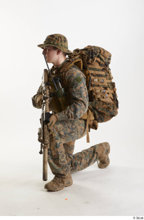  Photos Casey Schneider Trooper Pose 3 holding gun kneeling whole body 0002.jpg